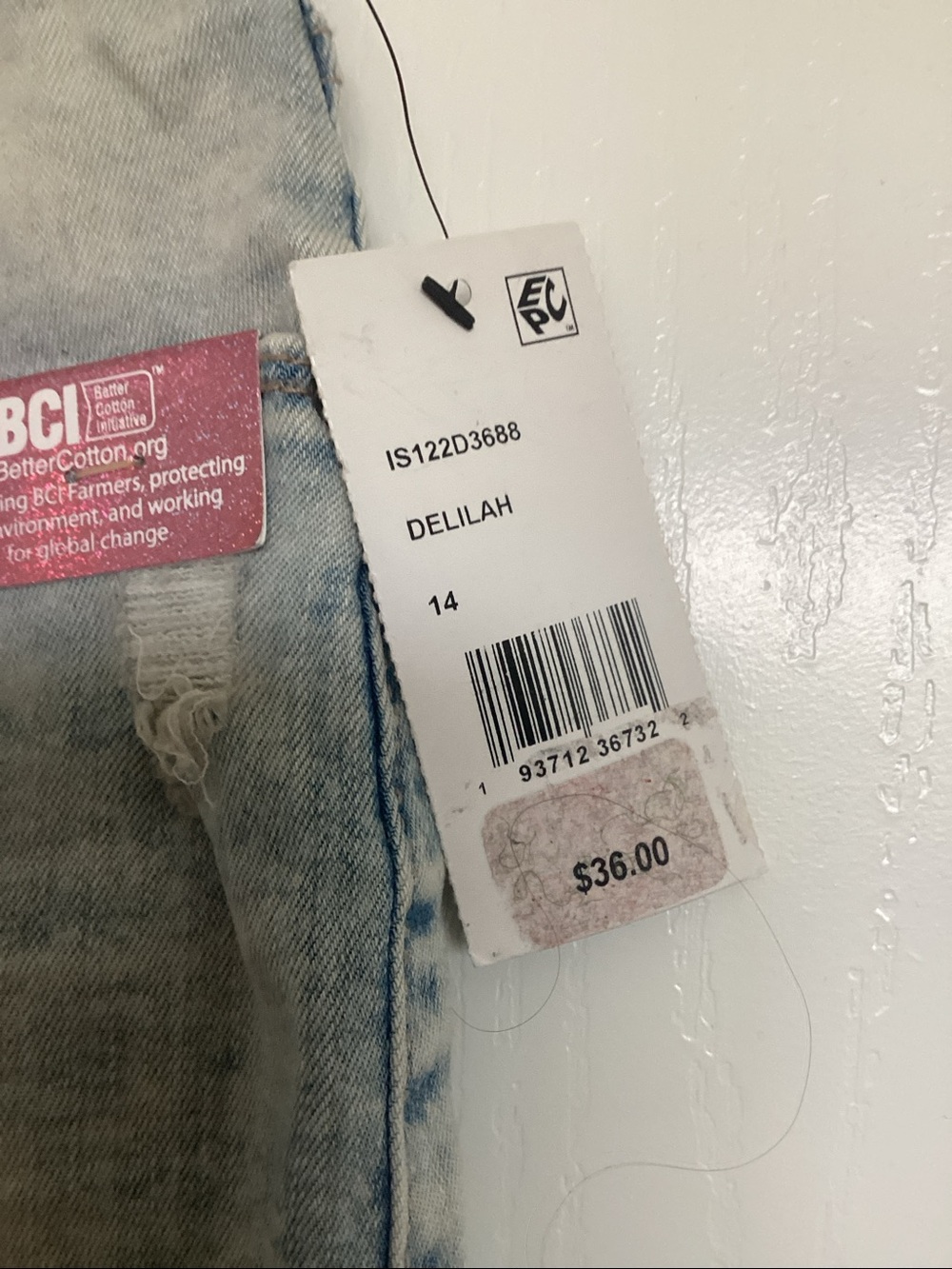 Imperial Star Girls Light Wash Button-Front Distressed Denim Shorts - Picture 5 of 5